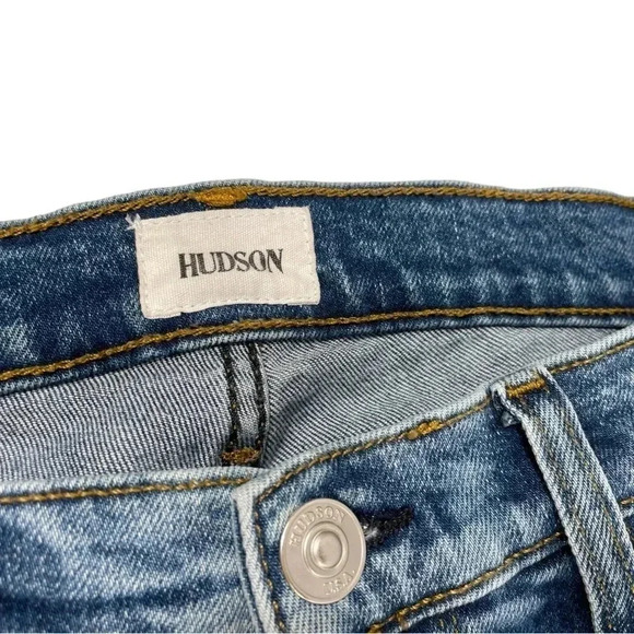 💥HOST PICK💥 Hudson Natalie Super Skinny  Mid-Rise Raw Hem Ankle Jeans Size 27 - Picture 5 of 8